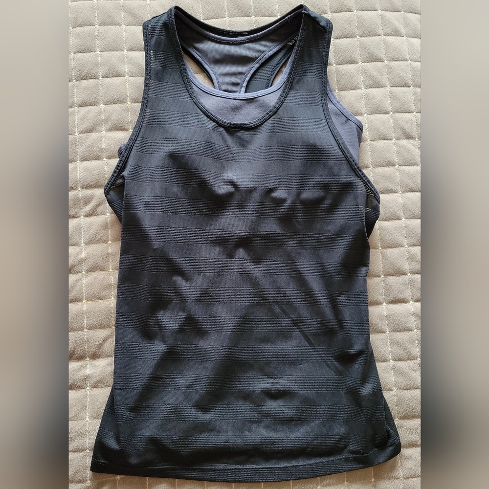 Black Diamond Sheer Black Tank + Sports Bra